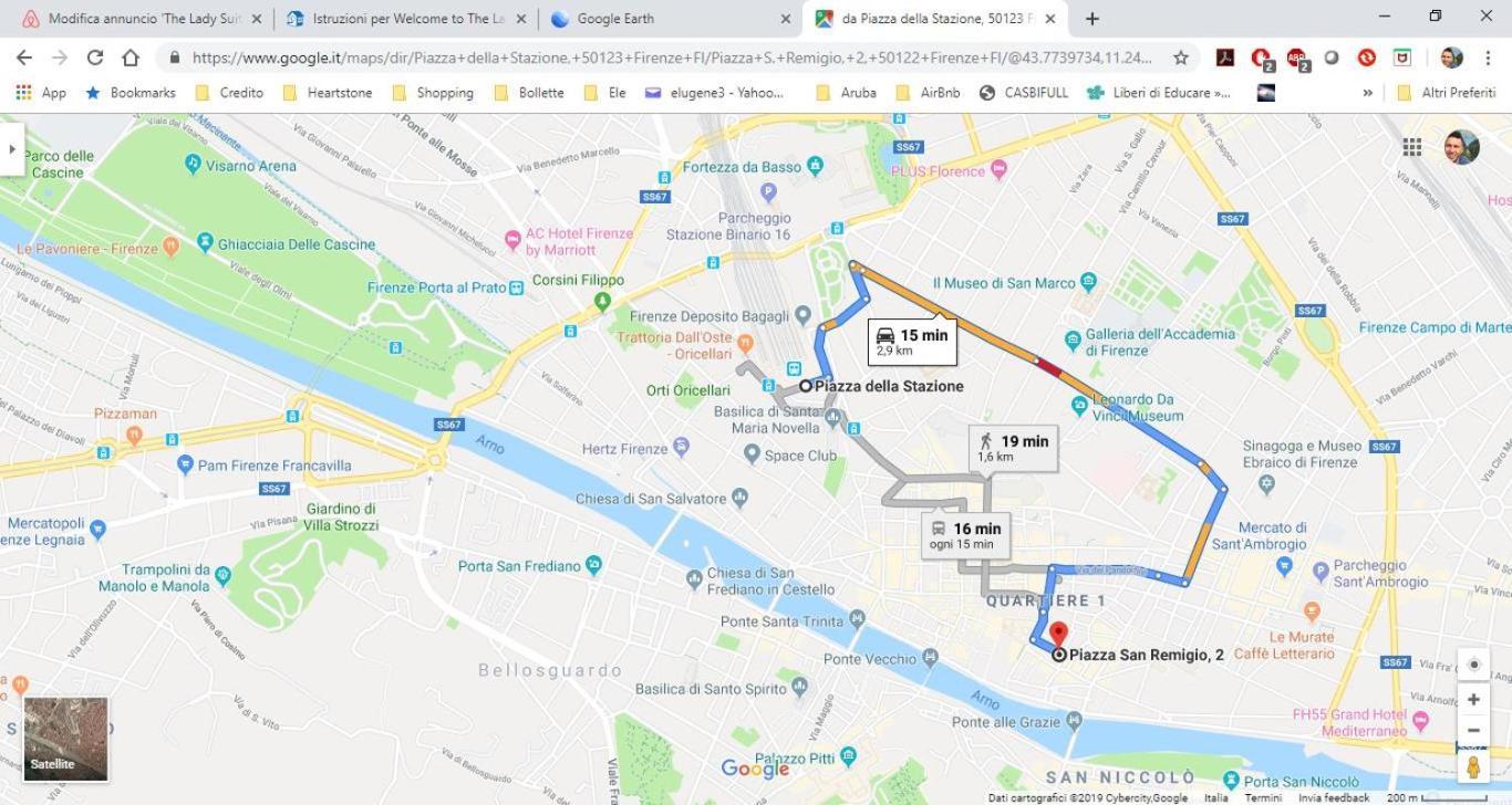 5 Min Dagli Uffizi Suite Wifi Confort Floransa Dış mekan fotoğraf